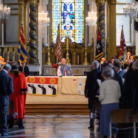A view of the Altar at St Paul's Cathedral during the Service for the Order of St Michael and St George in September 2021