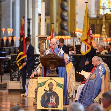 The Duke of Kent at the Order of St Michael and St George Service at St Paul's Cathedral in September 2021