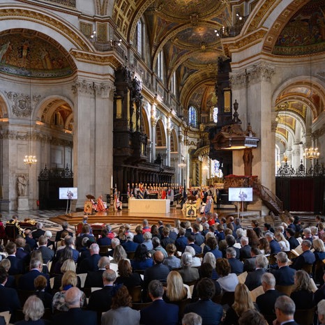 Congregation at the Service held in St Paul's Cathedral in September 2021